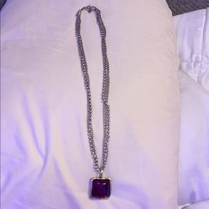 UNO de 50 amethyst necklace